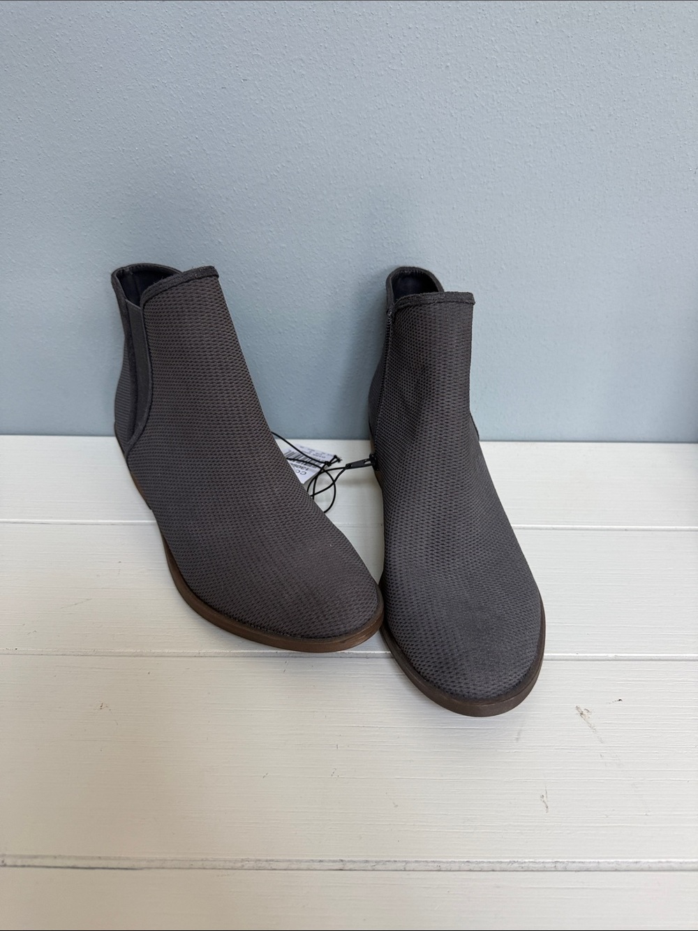 Kensie Charcoal Gray Ankle Booties